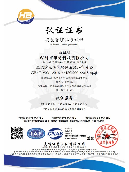 质量管理体系认证